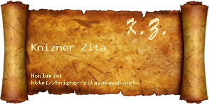 Knizner Zita névjegykártya